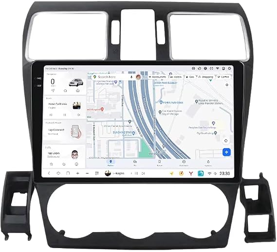 MekedeTech Mekede DUDUAUTO DUDU7 2K 2000X1200 9.5 inch IPS Touch Screen Car Radio Stereo Intelligent Navigation Head Unit Dash Kit for Subaru WRX Forester 4 2015-2019,8G RAM 128G ROM