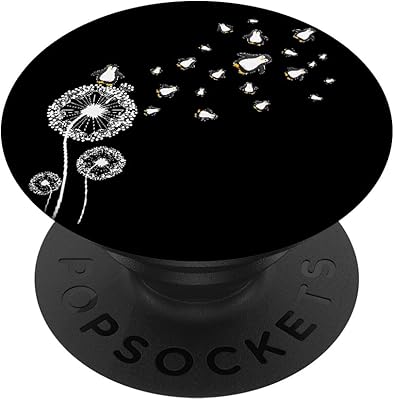 Antartica Animal Bird Dandelion Penguin PopSockets PopGrip: Swappable Grip for Phones & Tablets PopSockets Standard PopGrip