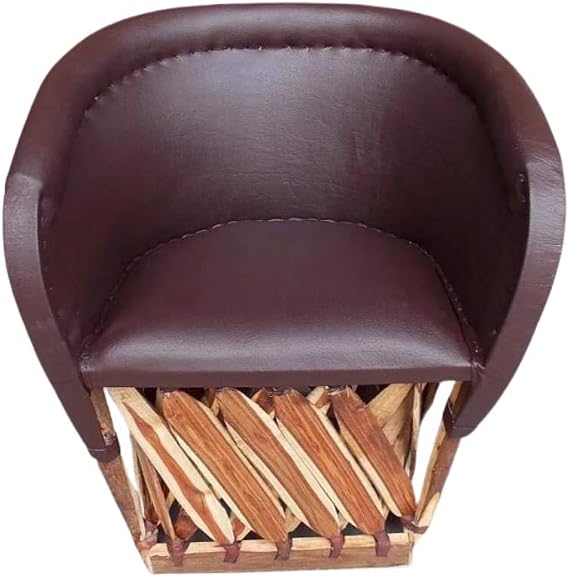 Chair Furniture Equipal Handmade By Equipales San Jose Chocolate Color Mexican Traditional Style Ideal for Your Home, House, Garden, Office, Restaurant, Hotel, bar, Beach, Living Room, Bedroom