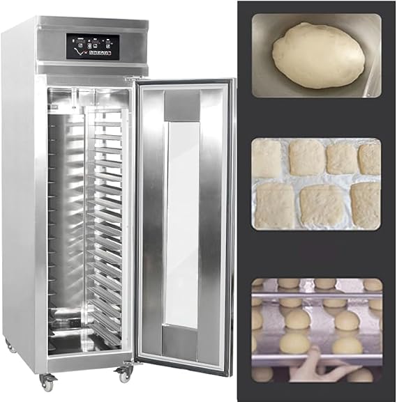 Kolice Commercial Dough Baking Proofer, 23.62" x 15.75" Tray Size Bread Proofer, Fermenter-Integrated Freezing,Cooling,Thawing,Keep Fresh and Fermentation,16 Trays,600L,Temperature : -22C to 45C