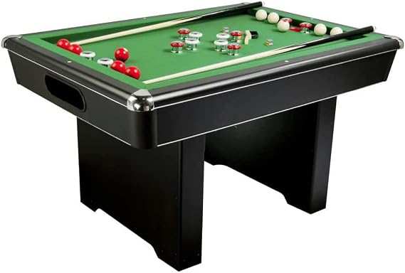 Carmelli NG2404PG Renegade Slate Bumper Pool Table with Fast Action Rubber Bumpers and Internal Carpeted Ball Return