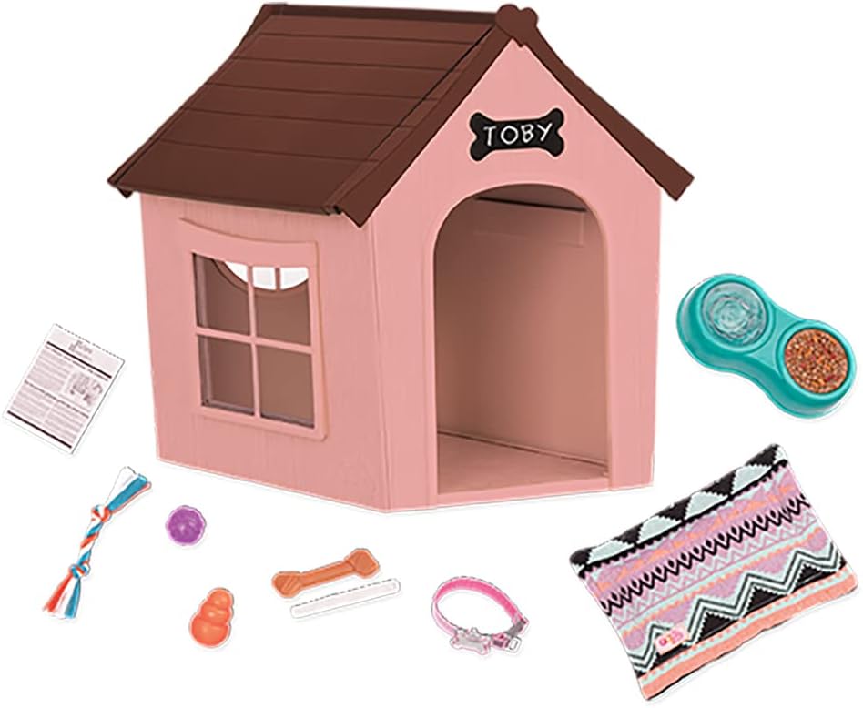 Our Generation- Deluxe Dog House Set for 18-inch Dolls