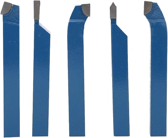 Turning Tool, Machine Tool Parts, Lathe Bit Set Milling Welding Bit, Metal Lathe Tools Wood Turner for Turning Cut Off Grooving Threading(10 * 10mm)