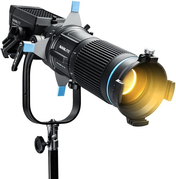 Nanlite PJ-FMM-18-36 FM Mount Projection Attachment 18-36 Optical Snoot Photography Kit Lens Modifier for FM-Mount Series Light with 4 Gobos