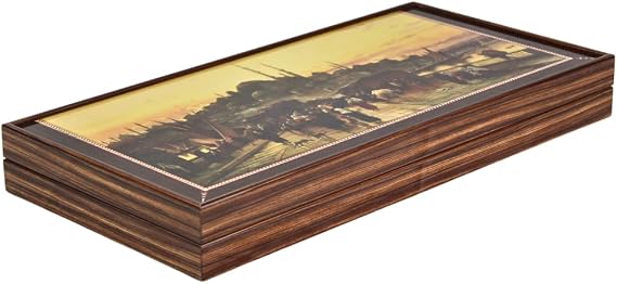 Wooden Istanbul Design Backgammon Set 20 Inch