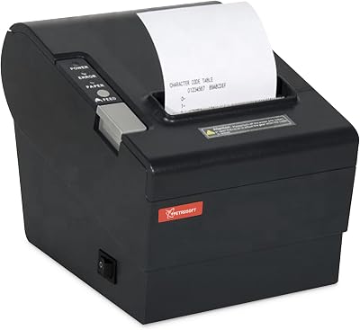 POS and Cash Register Thermal Receipt Printer with Guillotine Auto Cutter for Small Business and Medium Business Point of Sale Systems Designed in Collaboration with Rongta