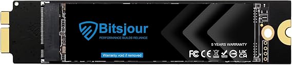 256GB SATA SSD Replacement for 2010 2011 Apple MacBook Air 11" A1370 EMC 2393/2471, 13" A1369 EMC 2392/2469, 3D NAND TLC Internal Hard Drive Upgrade Storage and Speed, MacOS Preloaded