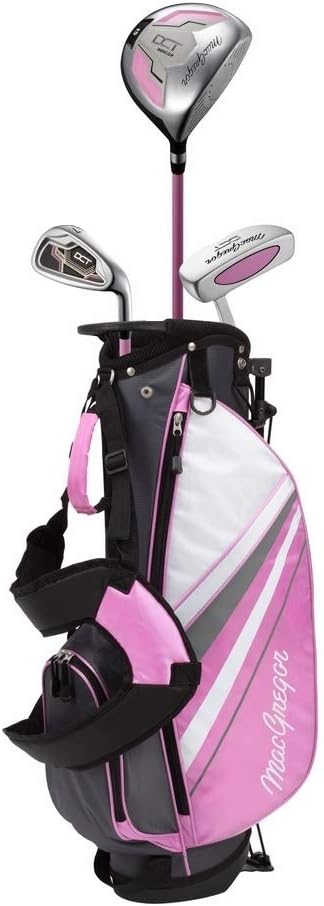 MacGregor Golf DCT Junior Girl Golf Clubs Set with Bag, Left Hand Ages 3-5