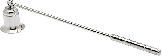 Godinger Candle Snuffer Extinguisher for Candles, Decorative Candle Accessory for Home Decor, Silver-Plated