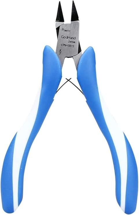 GodHand Craft Grip Series Tapered Plastic Nipper GH-CPN-120-S Hobby Tool Blue