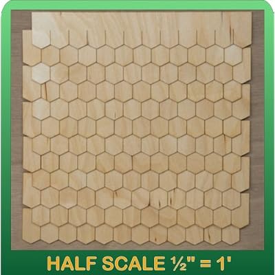Greenleaf Doll Houses 12 Scale Miniature Hexagon Shingle Strips Half Scale