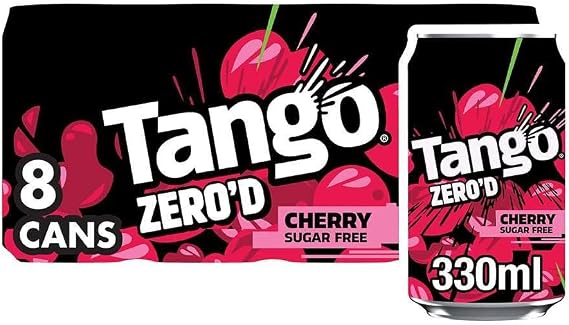 Tango Cherry Sugar Free Cans 8 x 330ml