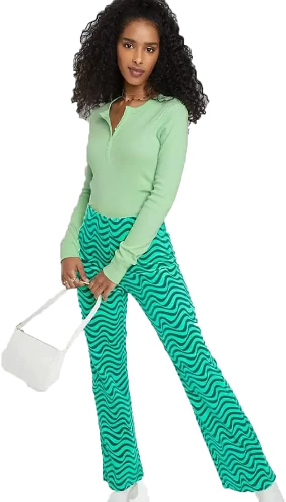 Wild Fable Women's Long Sleeve Ribbed Henley T-Shirt -