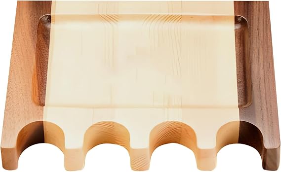 Pool Stick Holder, Wooden Cue Holder Portable Cue Stick Holder 4 Cue Stick Claw Rack Hold Bar or Chair Weighted Solid Wood with Rounded Edge Mini Stick Holder for Pool Cues