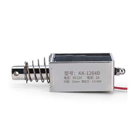 Solenoid Electromagnet 0530b 6N Through-Type Small Micro DC Push-Pull Electromagnet 12V Pusher Telescopic Impact 5V6V Electromagnet 24v Long Stroke(DC 5V)