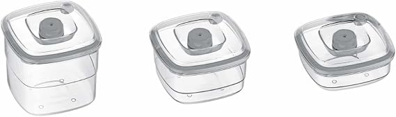 ATV-DVCK Domestic Vacuum Container Kit Durable & Reusable Food Storage Solution Compatible with Vacuum Sealers Preserve Freshness & Extend Shelf Life