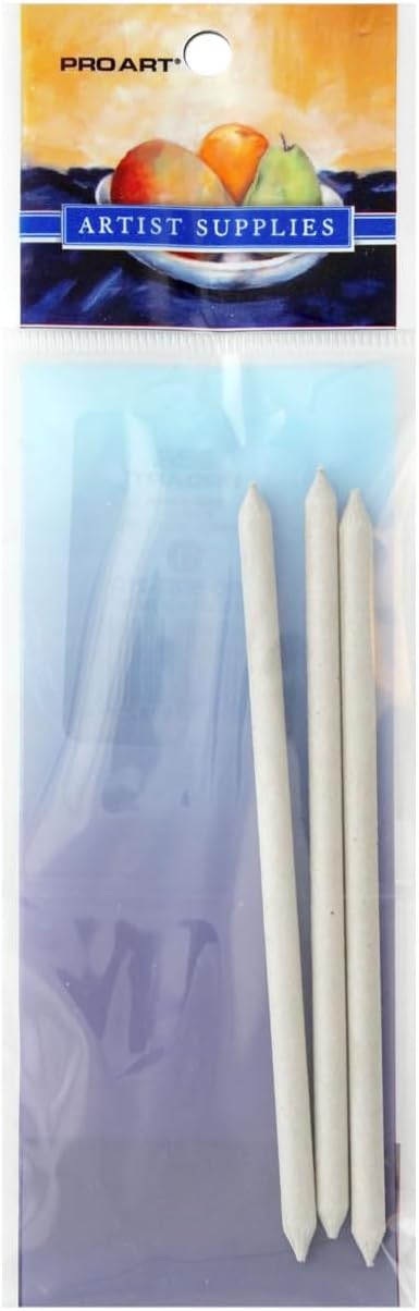Pro Art Stump #1 1/4" 3pc Carded, Blending Stump, Blending Stumps for Drawing, Sticks, Art Blender, Sticks for Drawing, Tools Drawing
