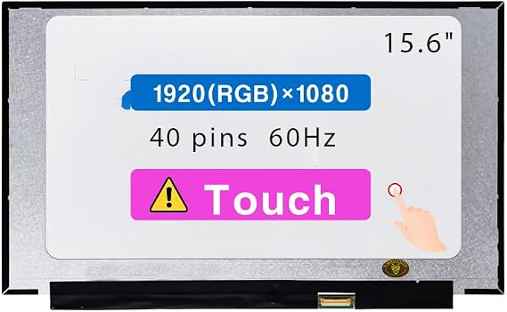 15.6" Screen Replacement B156HAK02.3 LP156WFD-SPK1 LP156WFD(SP)(K1) for Dell Inspiron 15 3505 3511 3520 3530 3535 P90F P90F004 P112F (After 2020) LCD Display Panel 40 pin (FHD 1920x1080 Touch)
