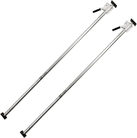 DC Cargo Mall 86-104 Inches Long Heavy Duty Steel Load Lock Jack Bar Freight Tie-Down for Enclosed Trailers, Reefers, and Cargo Vans (Pack of 2)