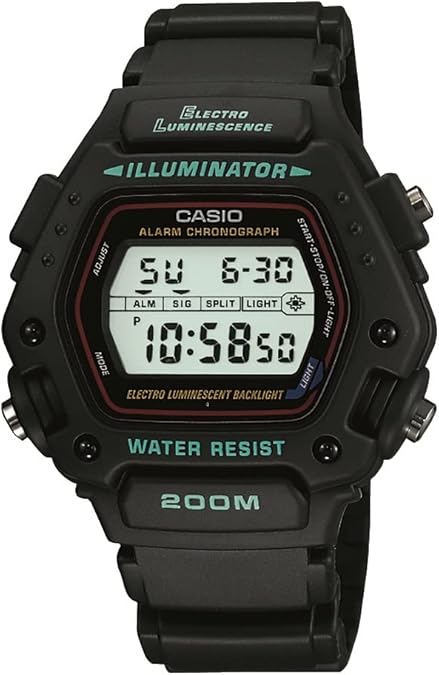 Casio Men's DW290-1V Classic Alarm Chronograph Shock Resistant Sport Watch