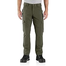 Carhartt Herren Rugged Flex Relaxed Fit Ripstop Cargo Fleece-Lined Work Casual Pants