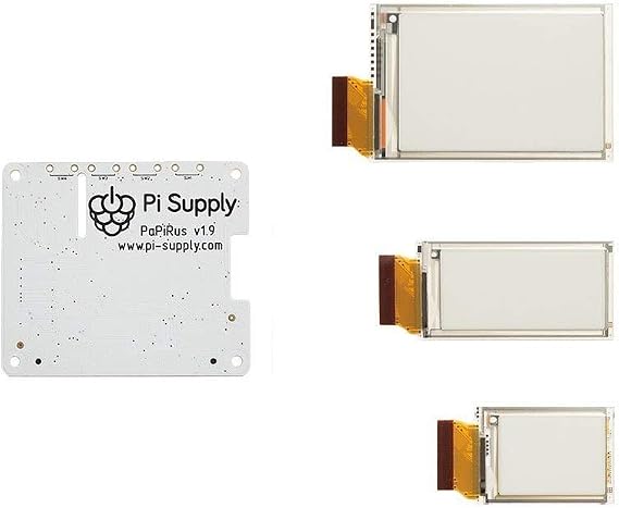 PaPiRus ePaper/eInk Screen HAT for Raspberry Pi - Multi Screen Pack (1.44", 2.0", 2.7")