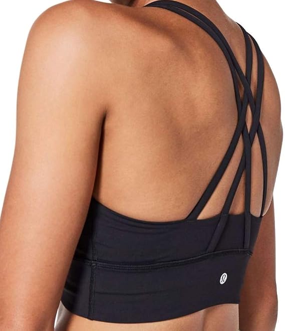 lululemon Energy Bra Long Line (Black, 12)