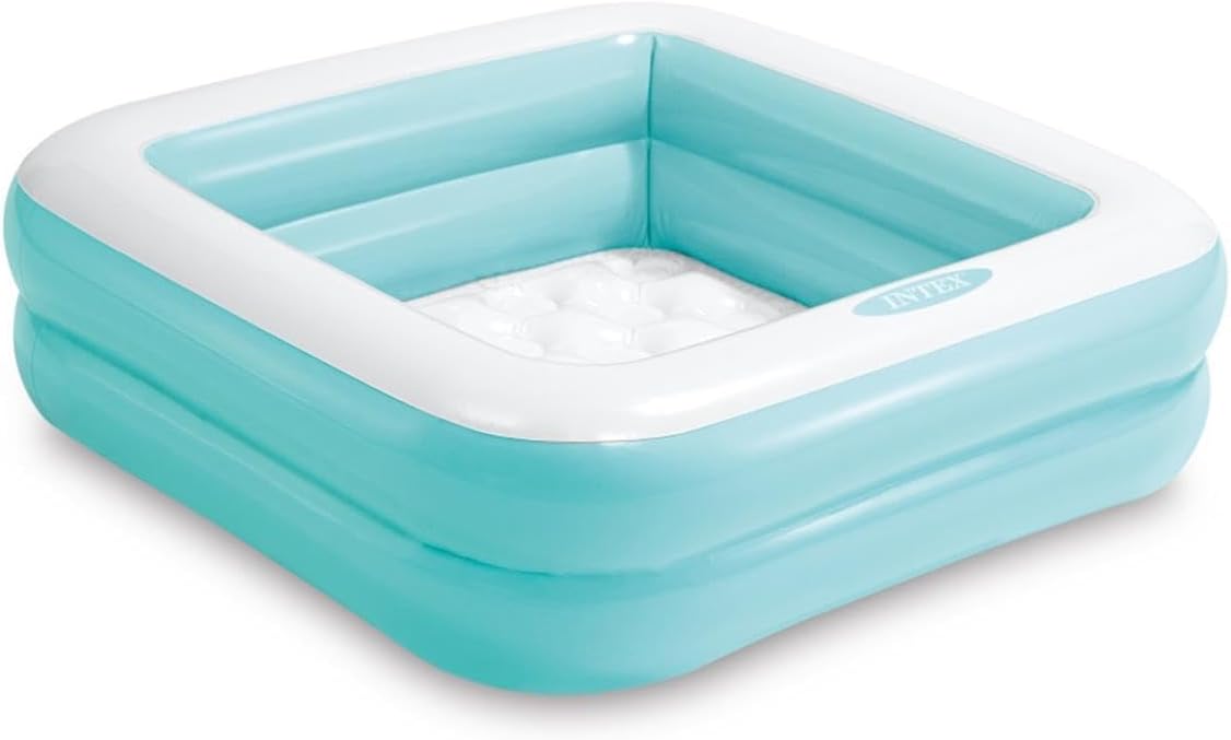 Intex Şişme Taban Mini Kare Havuz 86x86x25 cm, Mavi