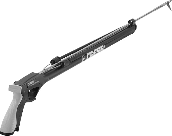 Cressi Apache Aluminum Speargun with Galvanized Notched Shaft & Circular Elastic Band - Made in Italy: Quality Since 1946