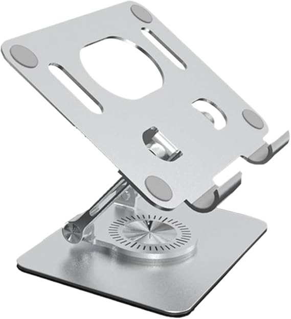 Laptop Adjustable Stand Adjustable Ergonomic Foldable Rotating Computer | Portable Notebook Holder Laptop Computer Notebook Tablet Stand for Desktop Workplace Home Bedroom Living Room Classroom