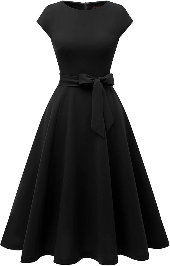 DRESSTELLS Women's Cocktail Dresses 2024 Modest Wedding Guest Dress, Graduation Prom & Bridesmaid