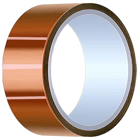 50mm x 28m(90ft) High Temperature Tape High Temp Tape Polyimide Heat Resistant Tape Thermal Tape Kapton Tape for Masking/Solder / 3D Printers/Battery