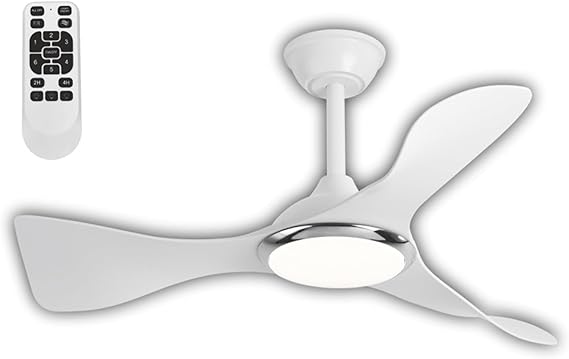 Cata CT-3000 Modern Tavan Vantilatörü Beyaz LED Işıklı ve Uzaktan Kumandalı LED Sessiz Motor Şık Tasarım 3 Renk Moduyla [Enerji Sınıfı F]