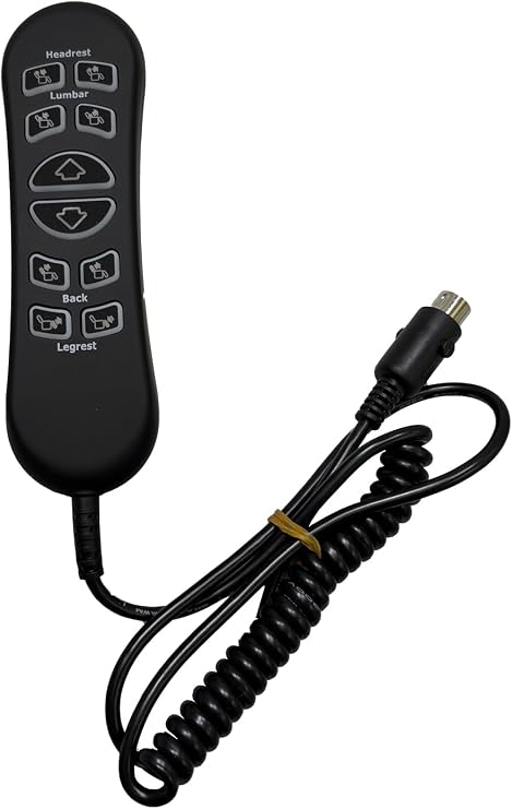 10-Button 5-Pin Replacement Hand Control for Mega Motion MM3702 Lift Chair | MegaMotion Power Recliner Remote, USB Port, MM3702 Dual Motor, CTL1804039 HHC HSW310-VA, HSW310, HSW310-BVA and HSW310-KBA