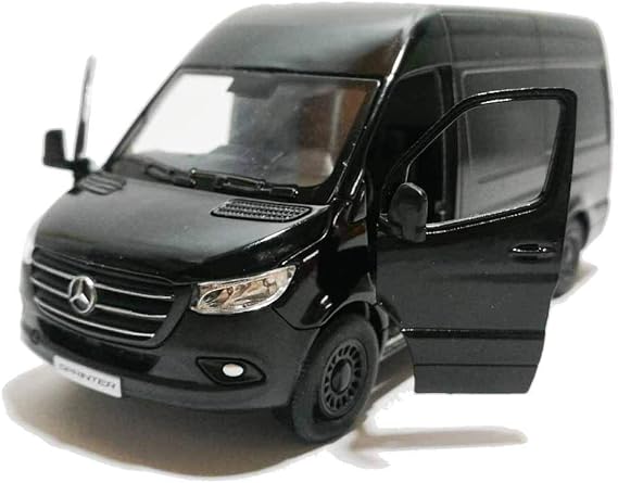 Kinsmart 1:48 Die-Döküm 2020 Mercedes-Benz Sprinter Van Araba Modeli ile Kutusu Koleksiyonu Oyuncak (Siyah)