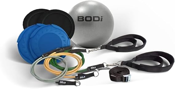 BODi Track Pilates Home Workout Kit - Full-Body Resistance Band Set