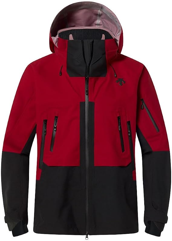 DESCENTE M SWISS 3L HARD SHELL JKT, Red/Black, Large