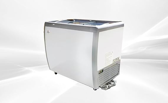 Ice Cream Dipping Cabinet Display Freezer, 6 Tub Capacity, Sliding Glass Door, White, 40 in, Model RI-260DC ETL