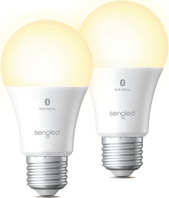 Sengled Alexa Light Bulbs 100W Equivalent, Smart Light Bulbs 1500 LM Bluetooth Mesh, Smart Bulbs That Work with Alexa Only, High Brightness, Soft White A19 2700K Dimmable Bulb, No Hub Required, 2 Pack