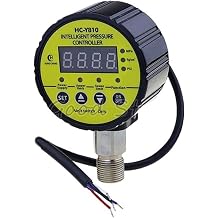 HC-Y810 Digital Pressur/e Gauge Intelligent Pump Negative Water Switch Controller Yellow(AC 380V,-100-0Kpa vacuum)
