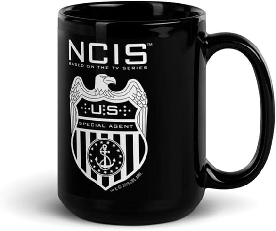 CBS NCIS Special Agent Badge 15 oz Black Mug - Officially Licensed