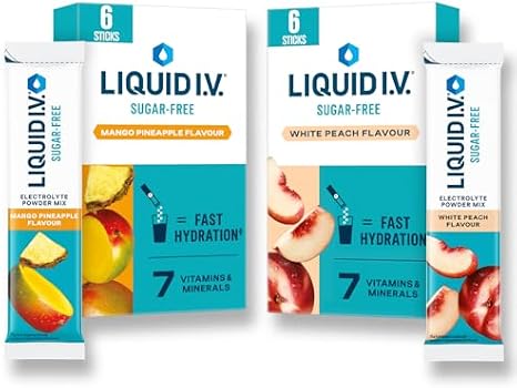 Liquid I.V. Sugar Free Electrolyte Mix, Variety Pack, 12 Sticks