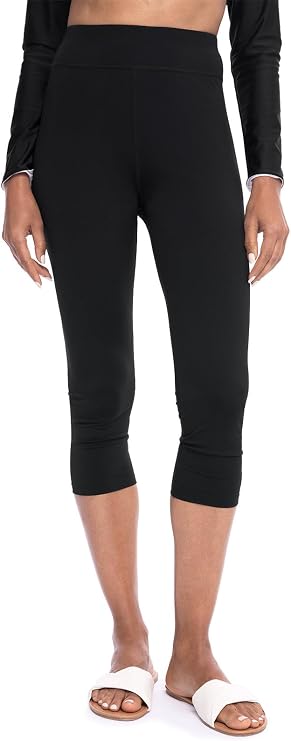 Women's Swim Capris - UPF 50+ Sun Protection - Deep Water