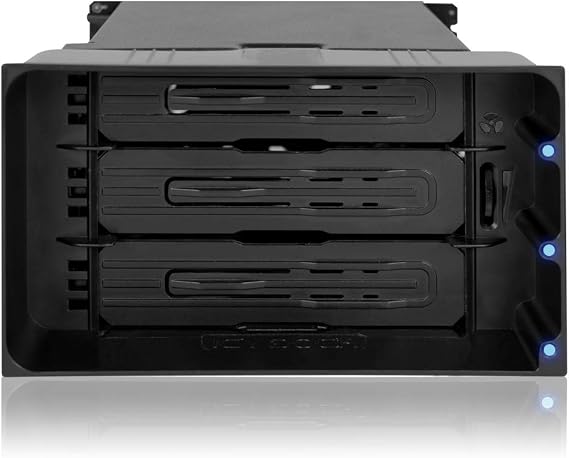 ICYDOCK flexiDOCK 3 x 3.5" SAS/SATA Hard Drive Removable Case 2 x 5.25" Bay Size | MB830SP-B
