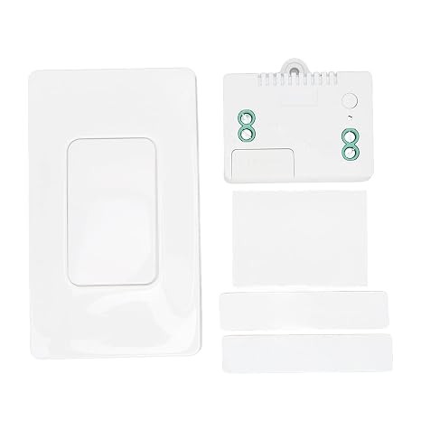 Wireless Remote Light Switch, Self Powered Switch, Strong Signal, 656Ft Outdoor, 164Ft Indoor, No Wiring, Remote Smart Wall Light Receiver Kit for Lamp, Ceiling Light, Fan