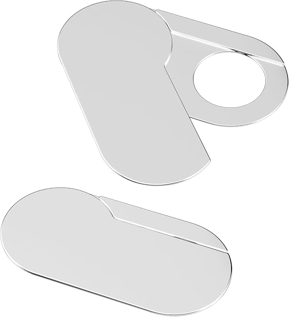 CloudValley [2-Pack Upgrade Rotating] Laptop Camera Cover Slide, 0.015 Inch Ultra-Thin Metal Web Camera Cover for Laptop Computer, MacBook Pro/Air, iMac, PC, Protect Your Privacy (Silver)