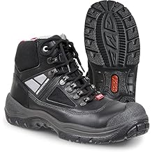 Jalas 3318 Drylock Safety Boot, Size EU 44 / US 10.5 Black,Grey,red