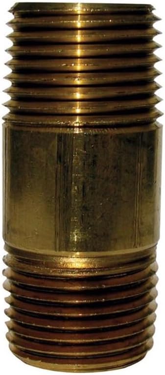 HOMEPLUS+ 1/4 in. MPT in. X 1/4 in. D MPT in. Red Brass Nipple 4 in. L