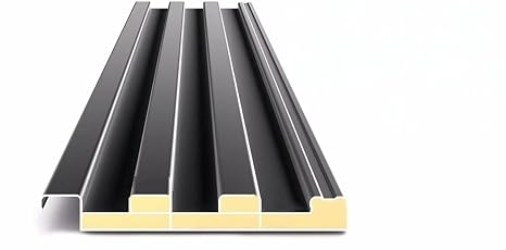 Aluminum Roofing Panels - 6 Pack Insulated Corrugated Roof Sheets in Gray for Durable Ceiling Decoration(140cm)