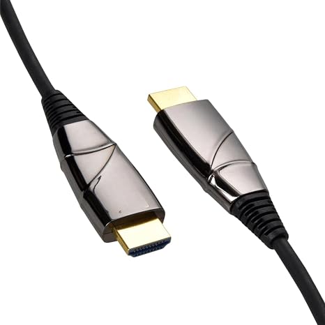 (Single Pack 60Ft eARC Fiber Optic HDMI Cable 8K/60Hz 48Gbps (Anti-Static Bags)